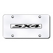 Automotive Gold License Plate - SX4 Stainless Steel - SX4NCC