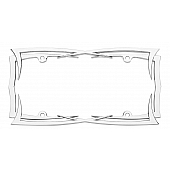Cruiser License Plate Frame - Blades Die Cast Zinc - 22013