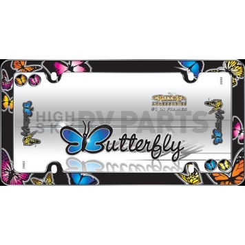 Cruiser License Plate Frame - Butterfly Plastic - 23053-1