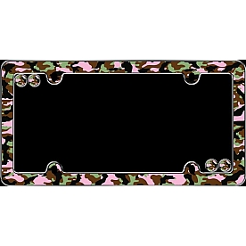 Cruiser License Plate Frame - Camo-Girl Plastic - 23093