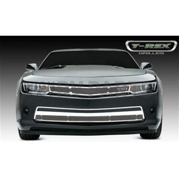 T-Rex Truck Products Grille Insert - Mesh Rectangular Polished Stainless Steel - 54031