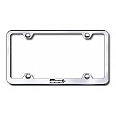 Automotive Gold License Plate Frame - Silver Stainless Steel - LFWF500LEC