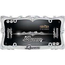 Cruiser License Plate Frame - Queen Die Cast Zinc - 22630