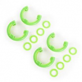 Rugged Ridge D-Ring Isolator - 3/4 Inch Green Polyurethane Set Of 4 Isolators/ 8 Washers - 1123563