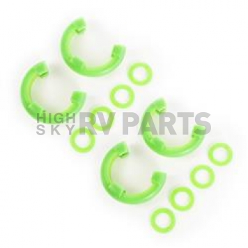 Rugged Ridge D-Ring Isolator - 3/4 Inch Green Polyurethane Set Of 4 Isolators/ 8 Washers - 1123563