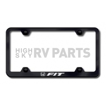 Automotive Gold License Plate Frame - Black Stainless Steel - LFWFITEB