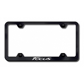 Automotive Gold License Plate Frame - Black Stainless Steel - LFWFOCEB