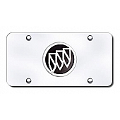 Automotive Gold License Plate - All Buick Logo Stainless Steel - BUIPCC