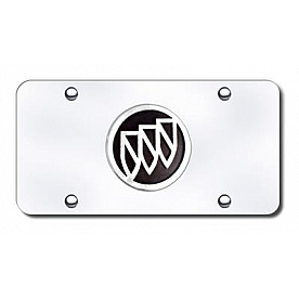 Automotive Gold License Plate - All Buick Logo Stainless Steel - BUIPCC