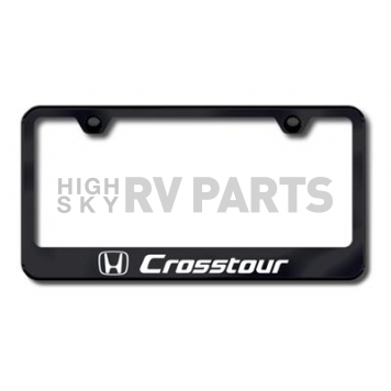 Automotive Gold License Plate Frame - Black Stainless Steel - LFCRTEB