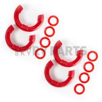 Rugged Ridge D-Ring Isolator - 7/8 Inch Red Polyurethane Set Of 4 Isolators/ 8 Washers - 1123571