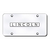 Automotive Gold License Plate - Lincoln Stainless Steel - LINNCCM