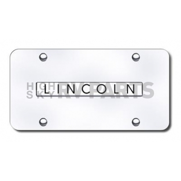 Automotive Gold License Plate - Lincoln Stainless Steel - LINNCCM