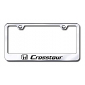Automotive Gold License Plate Frame - Silver Stainless Steel - LFCRTEC