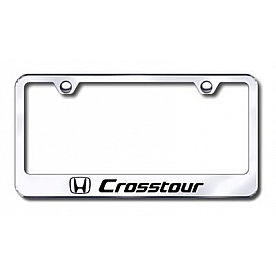 Automotive Gold License Plate Frame - Silver Stainless Steel - LFCRTEC