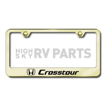 Automotive Gold License Plate Frame - Gold Stainless Steel - LFCRTEG