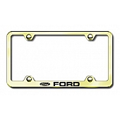 Automotive Gold License Plate Frame - Gold Stainless Steel - LFWFOREG