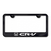 Automotive Gold License Plate Frame - Black Stainless Steel - LFCRVEB
