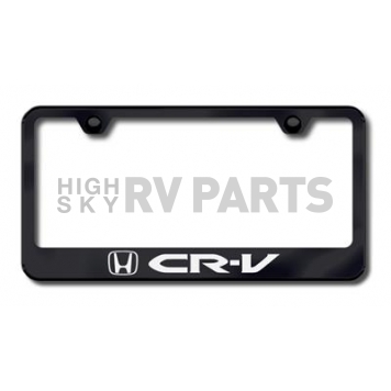 Automotive Gold License Plate Frame - Black Stainless Steel - LFCRVEB