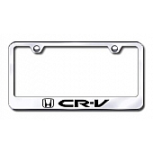 Automotive Gold License Plate Frame - Silver Stainless Steel - LFCRVEC