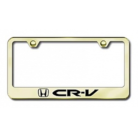Automotive Gold License Plate Frame - Gold Stainless Steel - LFCRVEG