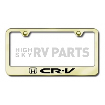 Automotive Gold License Plate Frame - Gold Stainless Steel - LFCRVEG