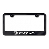 Automotive Gold License Plate Frame - Black Stainless Steel - LFCRZEB