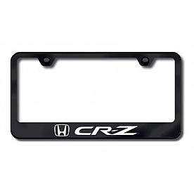 Automotive Gold License Plate Frame - Black Stainless Steel - LFCRZEB