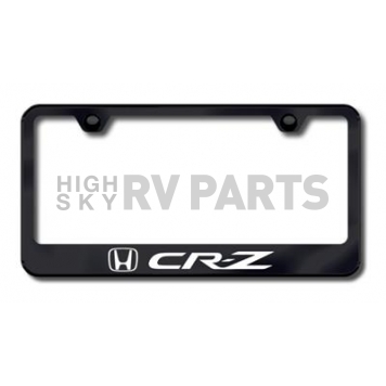Automotive Gold License Plate Frame - Black Stainless Steel - LFCRZEB