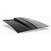 Harwood Fiberglass Hood - Cowl Induction Gloss Fiberglass Black - 23101