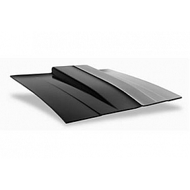 Harwood Fiberglass Hood - Cowl Induction Gloss Fiberglass Black - 23101