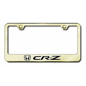 Automotive Gold License Plate Frame - Gold Stainless Steel - LFCRZEG
