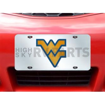 Fan Mat License Plate - West Virginia University Logo  - 15054