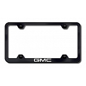Automotive Gold License Plate Frame - Black Stainless Steel - LFWGMCEB