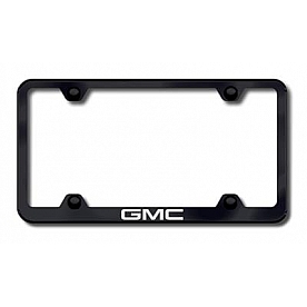 Automotive Gold License Plate Frame - Black Stainless Steel - LFWGMCEB