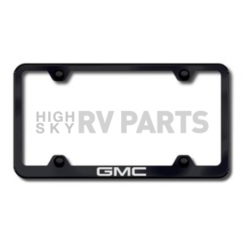 Automotive Gold License Plate Frame - Black Stainless Steel - LFWGMCEB