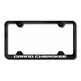 Automotive Gold License Plate Frame - Black Stainless Steel - LFWGRAEB