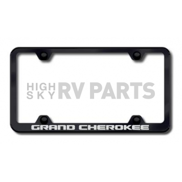 Automotive Gold License Plate Frame - Black Stainless Steel - LFWGRAEB