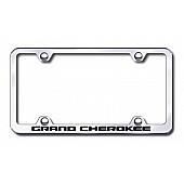 Automotive Gold License Plate Frame - Silver Stainless Steel - LFWGRAEC