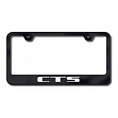 Automotive Gold License Plate Frame - Black Stainless Steel - LFCTSEB