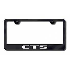 Automotive Gold License Plate Frame - Black Stainless Steel - LFCTSEB