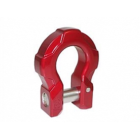 Road Armor Winch Cable Shackle Mount - Aluminum Red - RGSH087CR