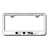 Automotive Gold License Plate Frame - Silver Stainless Steel - LFCTSEC