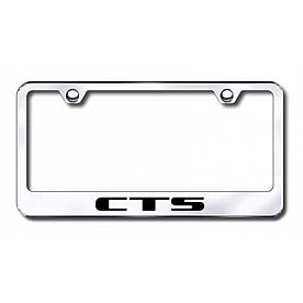 Automotive Gold License Plate Frame - Silver Stainless Steel - LFCTSEC
