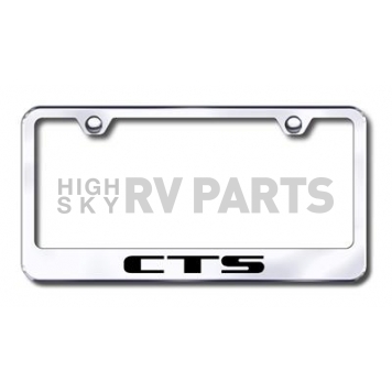 Automotive Gold License Plate Frame - Silver Stainless Steel - LFCTSEC