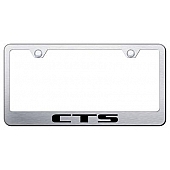 Automotive Gold License Plate Frame - Silver Stainless Steel - LFCTSES