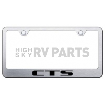 Automotive Gold License Plate Frame - Silver Stainless Steel - LFCTSES
