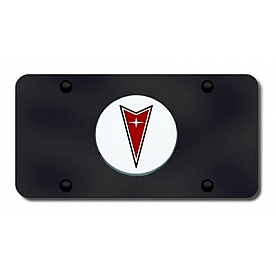 Automotive Gold License Plate - Pontiac Logo Stainless Steel - PONGB