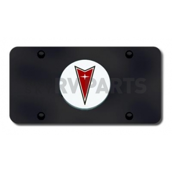 Automotive Gold License Plate - Pontiac Logo Stainless Steel - PONGB