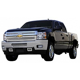 T-Rex Truck Products Grille Insert - Mesh Rectangular Polished Stainless Steel - 54114